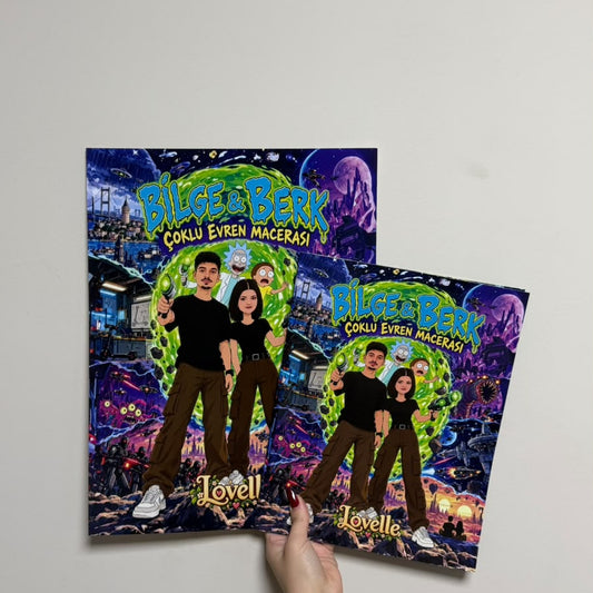 Rick and Morty Temalı Kişiselleştirilmiş Kitap